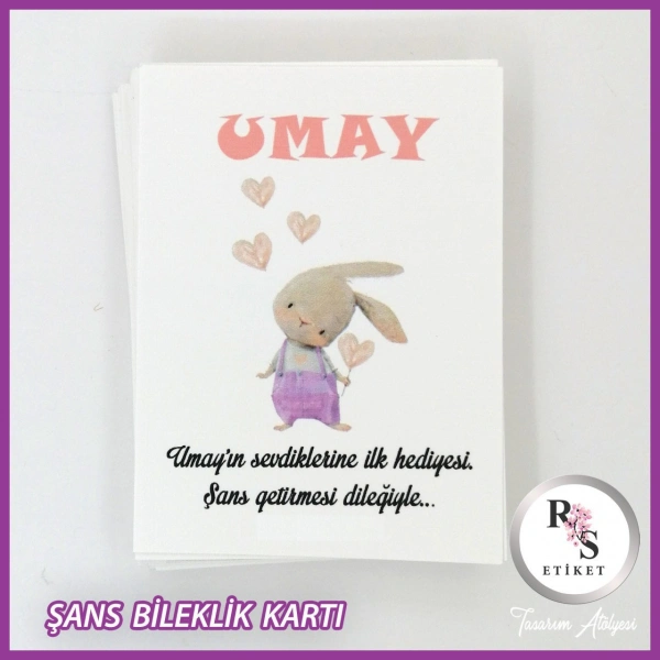 Şans Bileklik İsim Kartı -BK048