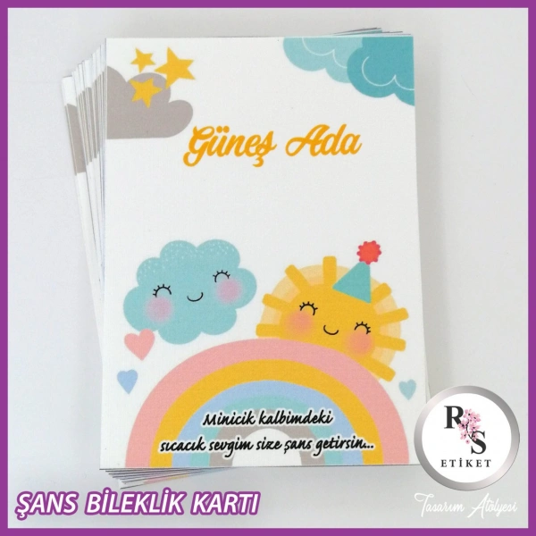 Şans Bileklik İsim Kartı -BK049