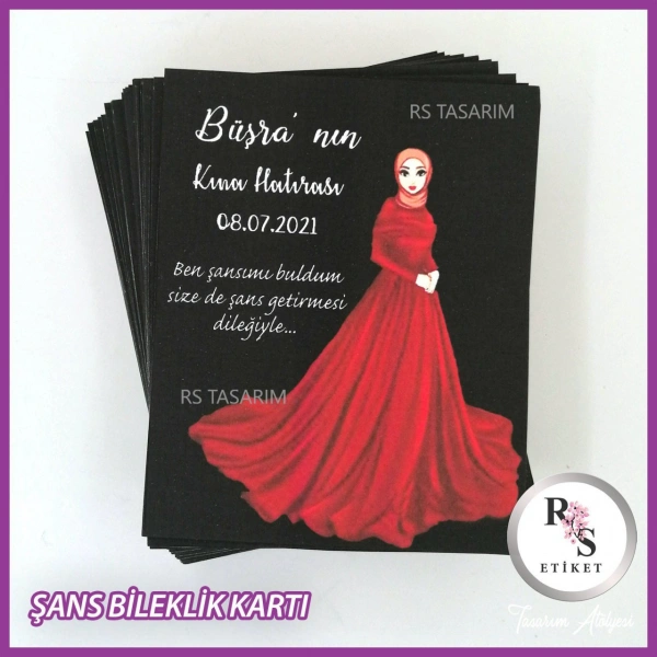 Şans Bileklik İsim Kartı -BK050