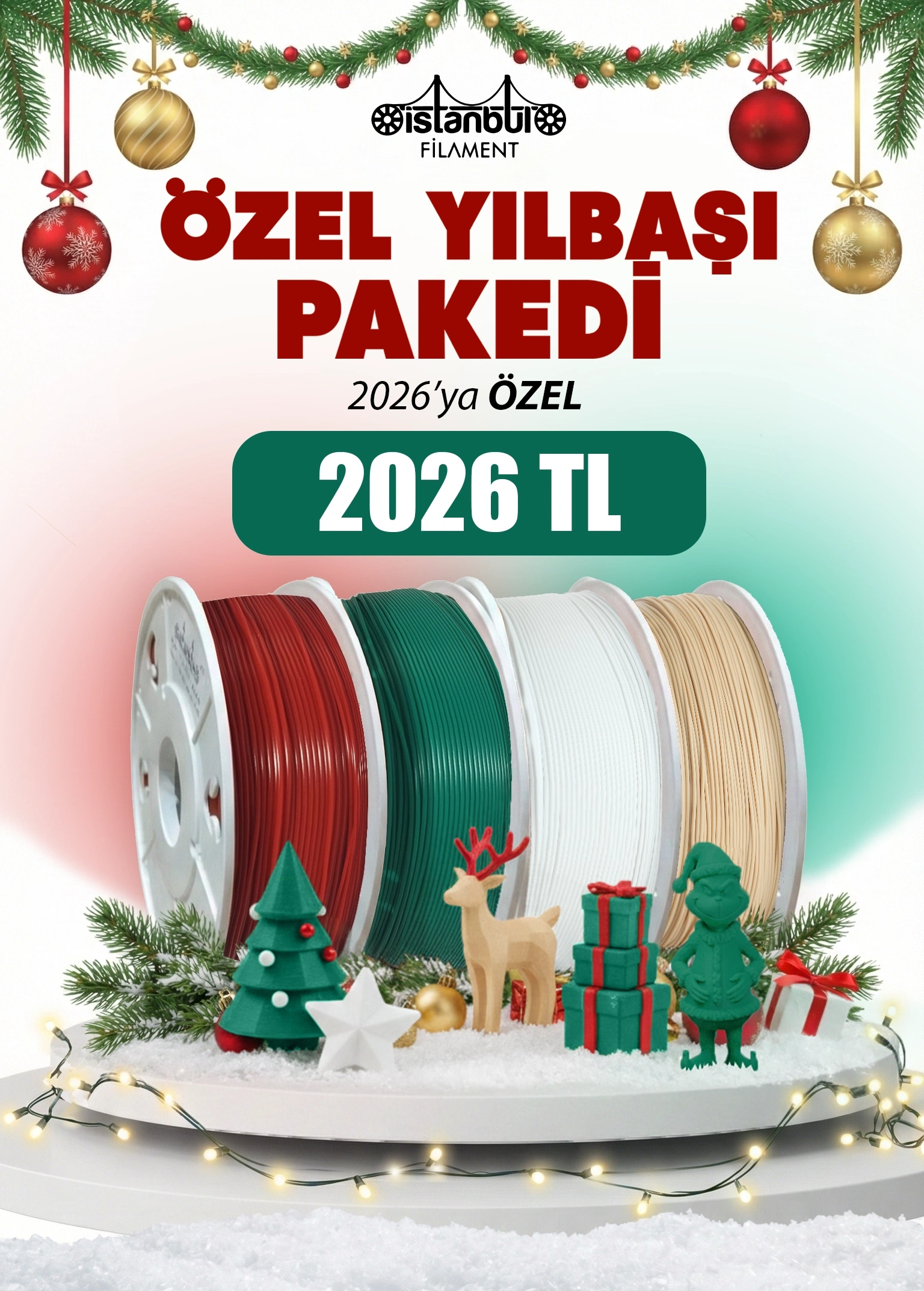 Yılbaşı Özel PLA+ Paket 2026