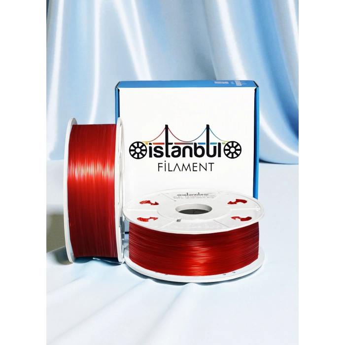 PLA + 500mms Transparan Kırmızı Renk 1KG