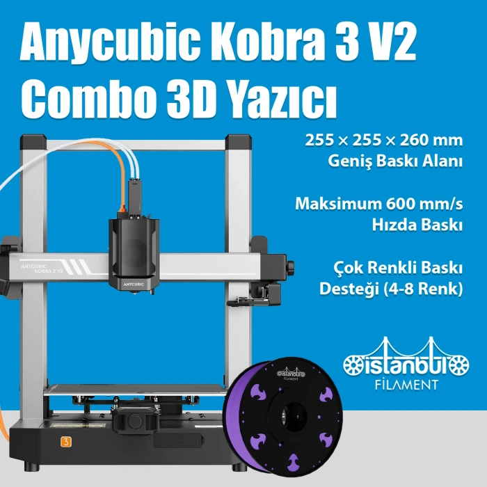 Anycubic Kobra 3 V2 Combo 3D Yazıcı