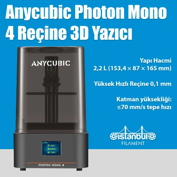 Anycubic Photon Mono 4 Reçine 3D Yazıcı
