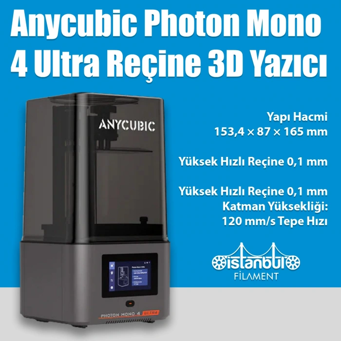 Anycubic Photon Mono 4 Ultra Reçine 3D Yazıcı