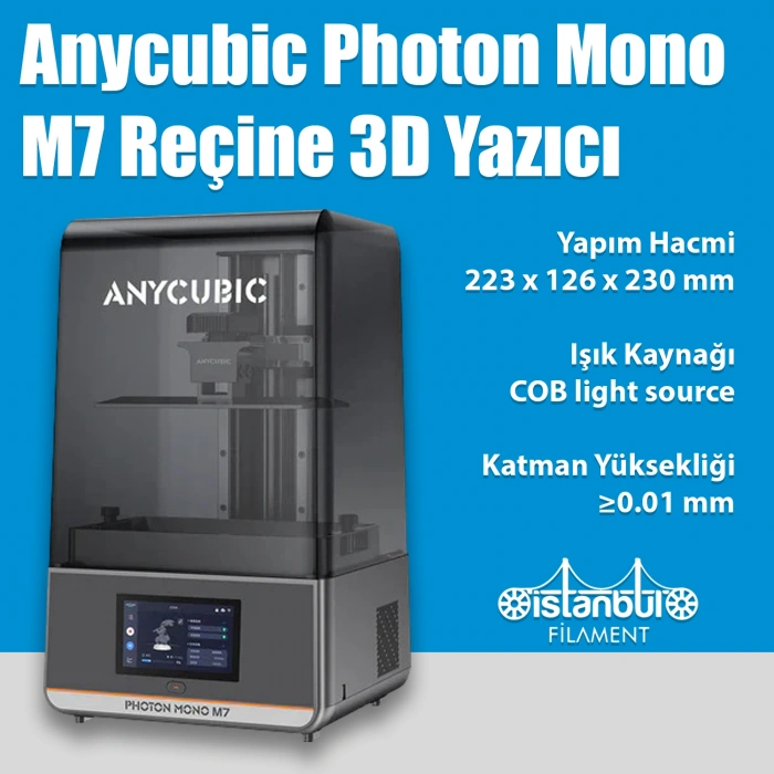 Anycubic Photon Mono M7 Reçine 3D Yazıcı
