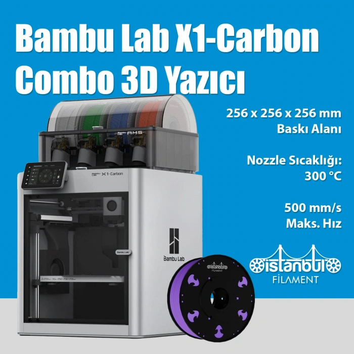 Bambu Lab X1-Carbon Combo 3D Yazıcı