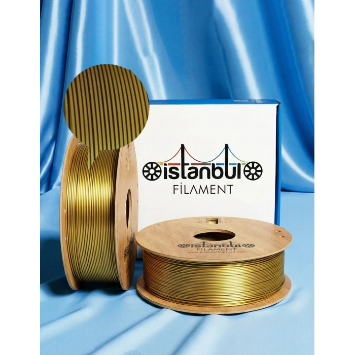 ÇİFT RENK SİLK PLA+ GOLD - SİYAH DUAL COLOR (Zümrüt Yeşil Efektli)