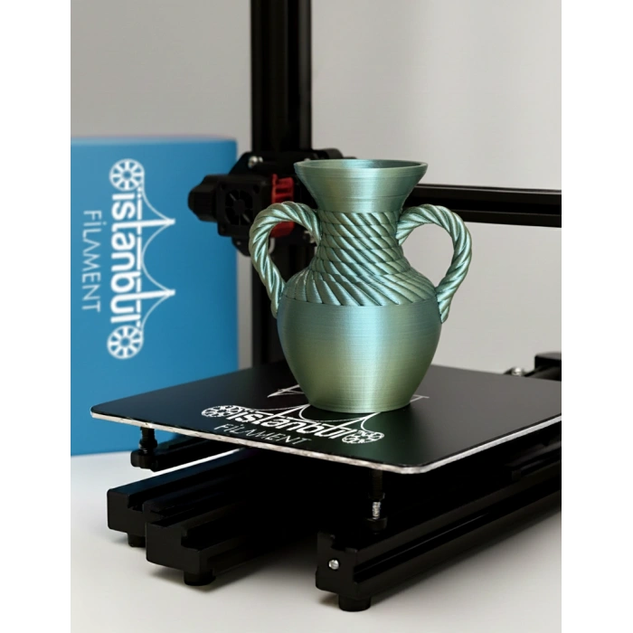 ÇİFT RENK SİLK PLA+ GOLD - SİYAH DUAL COLOR (Zümrüt Yeşil Efektli)