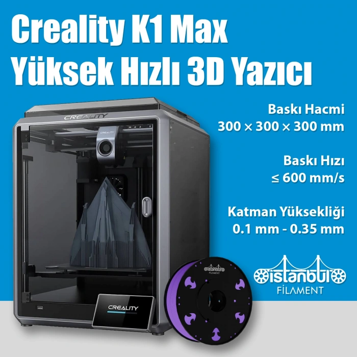 Creality K1 Max Yüksek Hızlı 3D Yazıcı