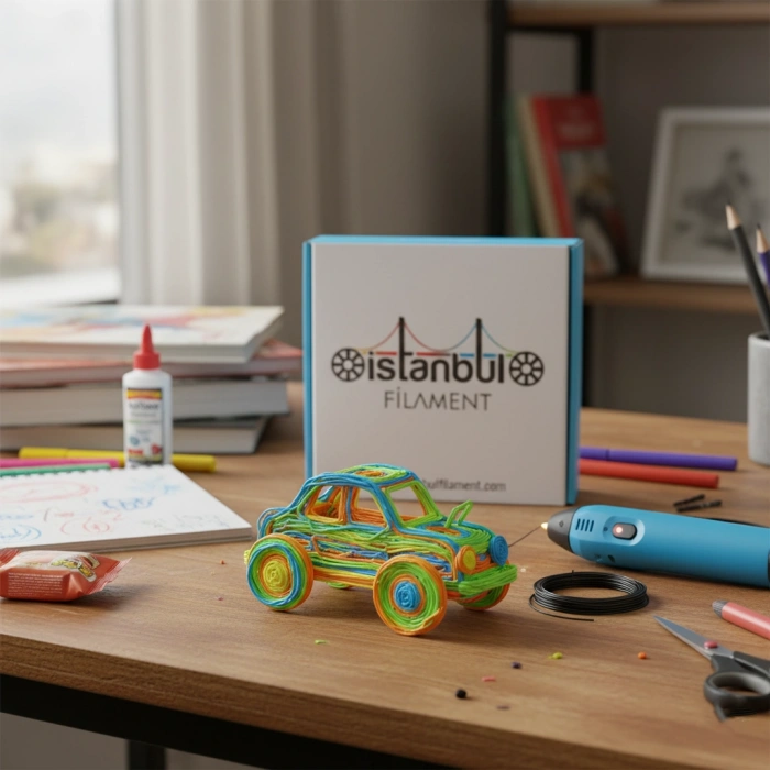 PLA 3D Kalem Yazıcı için 25 Renk (25x1 metre) 25 Metre PLA Filament