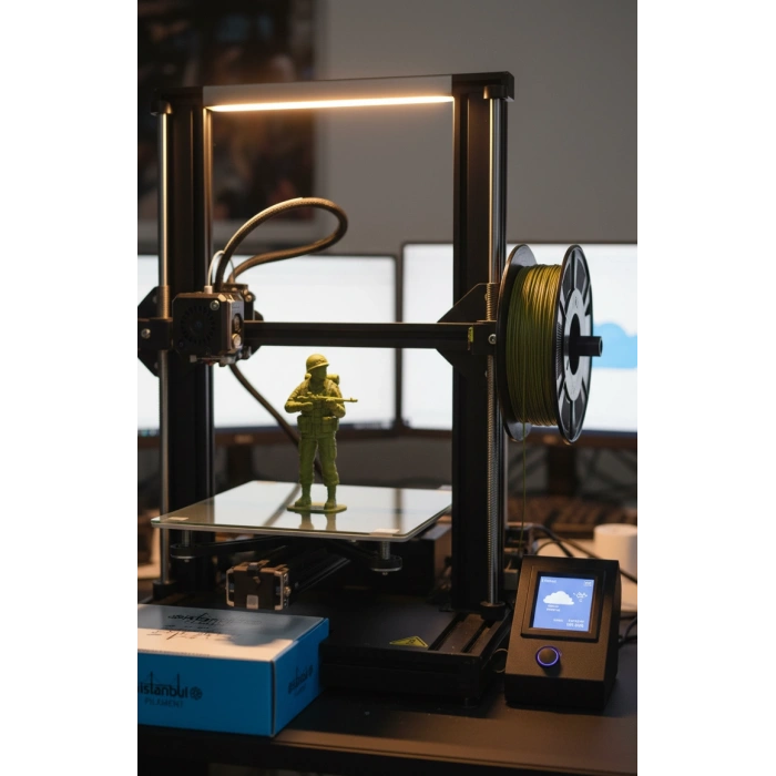 PLA + 500mms Askeri Yeşil Rengi 1KG