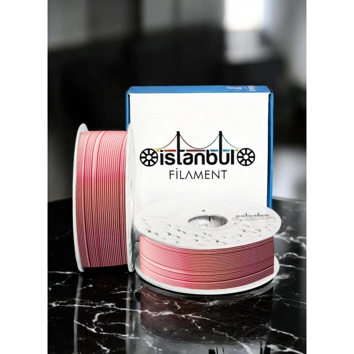 PLA + KIRMIZI BEYAZ AY YILDIZ DUAL COLOR