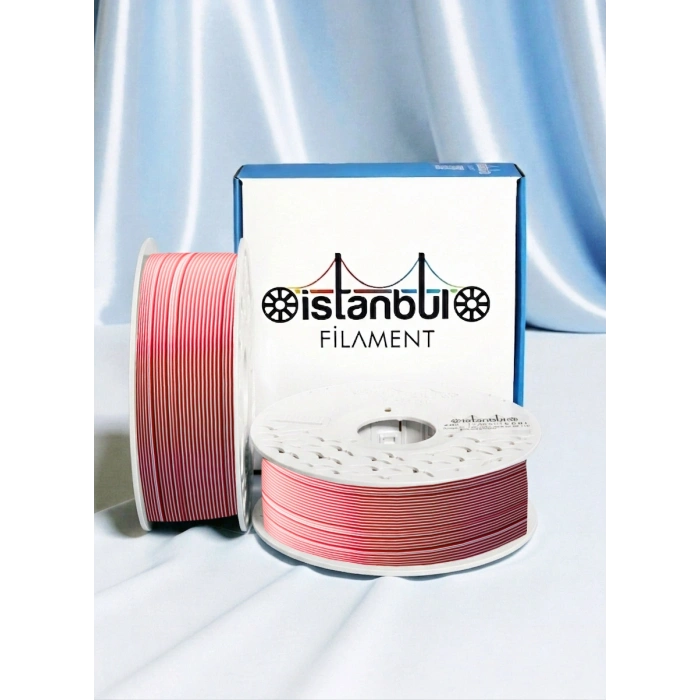 PLA + KIRMIZI BEYAZ AY YILDIZ DUAL COLOR
