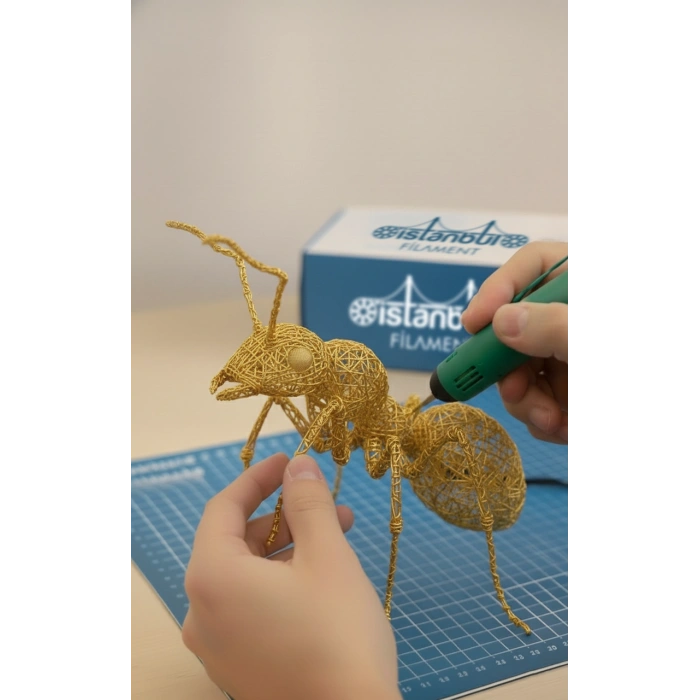 PLA TRANSPARAN SARI FİLAMENT 1 Kg Ø 1,75mm.