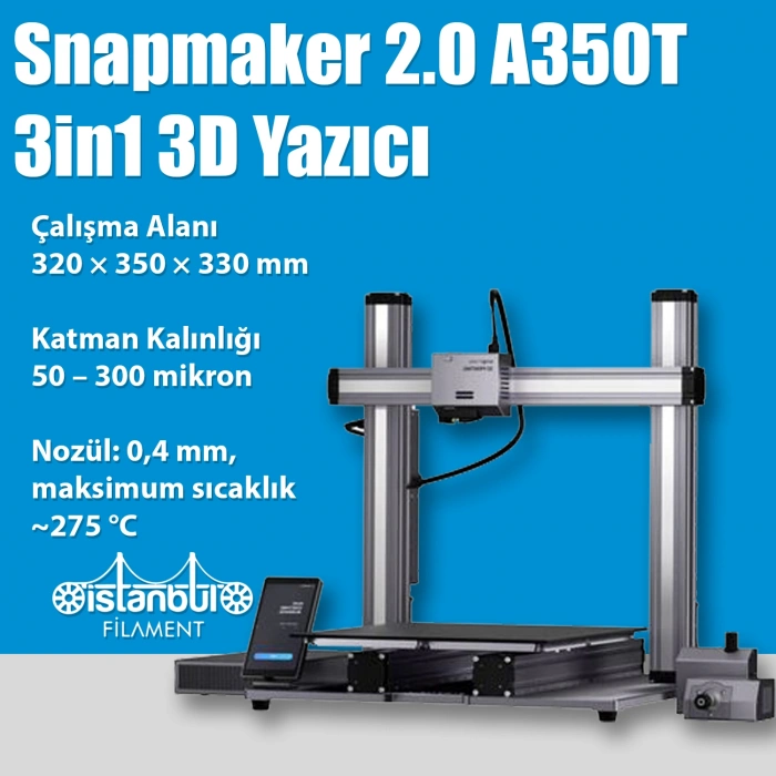 Snapmaker 2.0 A350T 3D Yazıcı