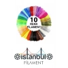 PLA 3D Kalem Yazıcı için 10 Renk (10x10 metre) 100 Metre PLA Filament