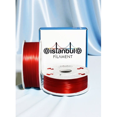 PLA PLUS 500mms Transparan Kırmızı Renk 1KG