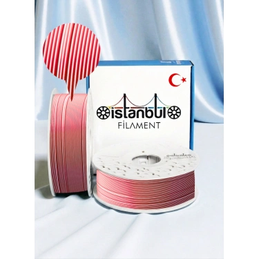 PLA PLUS KIRMIZI BEYAZ AY YILDIZ DUAL COLOR