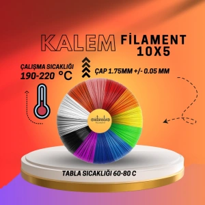 10*5 METRE KALEM FİLAMENT PLA+ 1,75 mm