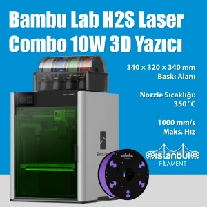Bambu Lab H2S Laser Full Combo 10W 3D Yazıcı