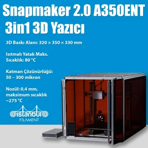 Snapmaker 2.0 A350ENT 3in1 3D Yazıcı