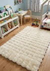 Carpet Dekor İthal Bubble Yumuşak Suni Tavşan Tüyü Halı Krem