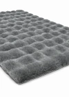Carpet Dekor İthal Bubble Yumuşak Suni Tavşan Tüyü Halı Antrasit