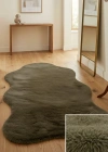 Carpet Dekor İthal Peluş Yumuşak Dekoratif Halı Kahverengi