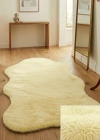Carpet Dekor İthal Peluş Yumuşak Dekoratif Halı Krem Rengi