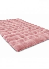 Carpet Dekor İthal Bubble Yumuşak Suni Tavşan Tüyü Halı Pudra-Pembe