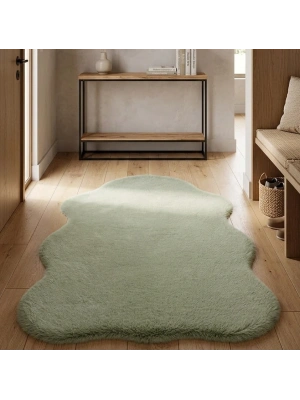 Carpet Dekor İthal Peluş Yumuşak Dekoratif Halı Taş Rengi
