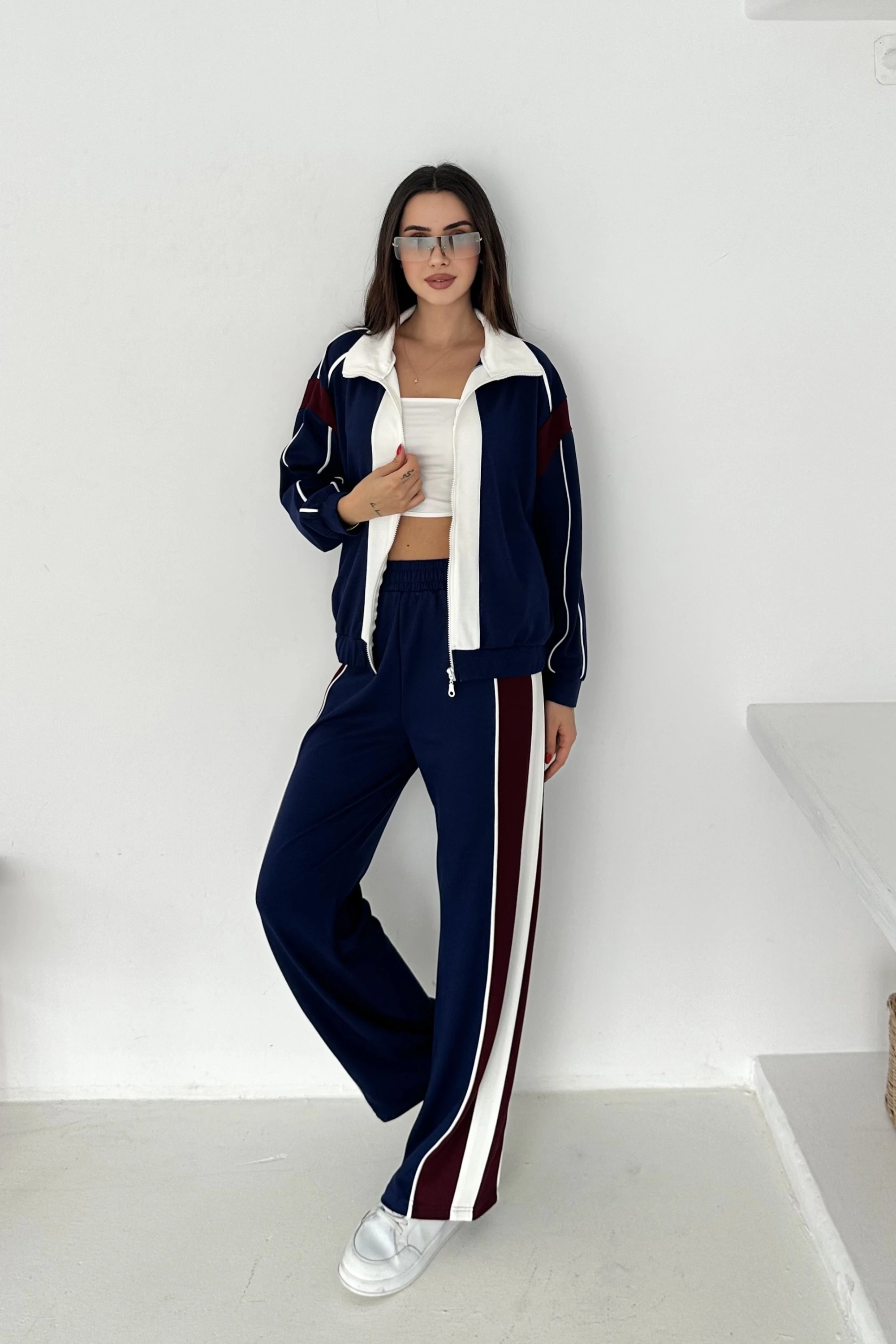 Garnili Fermuarlı Modal Takım