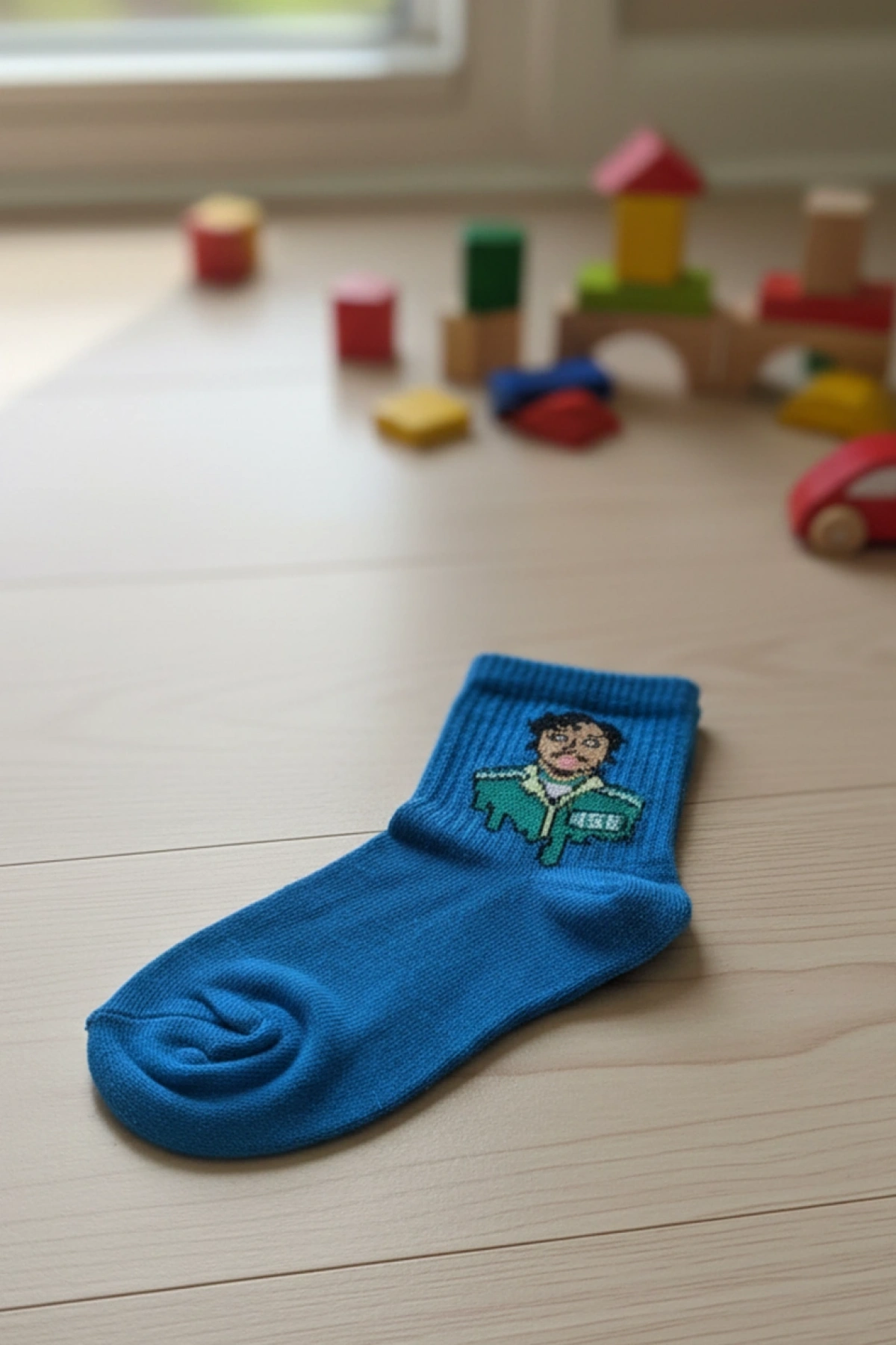 4lü Paket Squid Game Desenli Çocuk Çorabı - Pamuklu Yumuşak Dokulu Çocuk Soket Çorap Seti