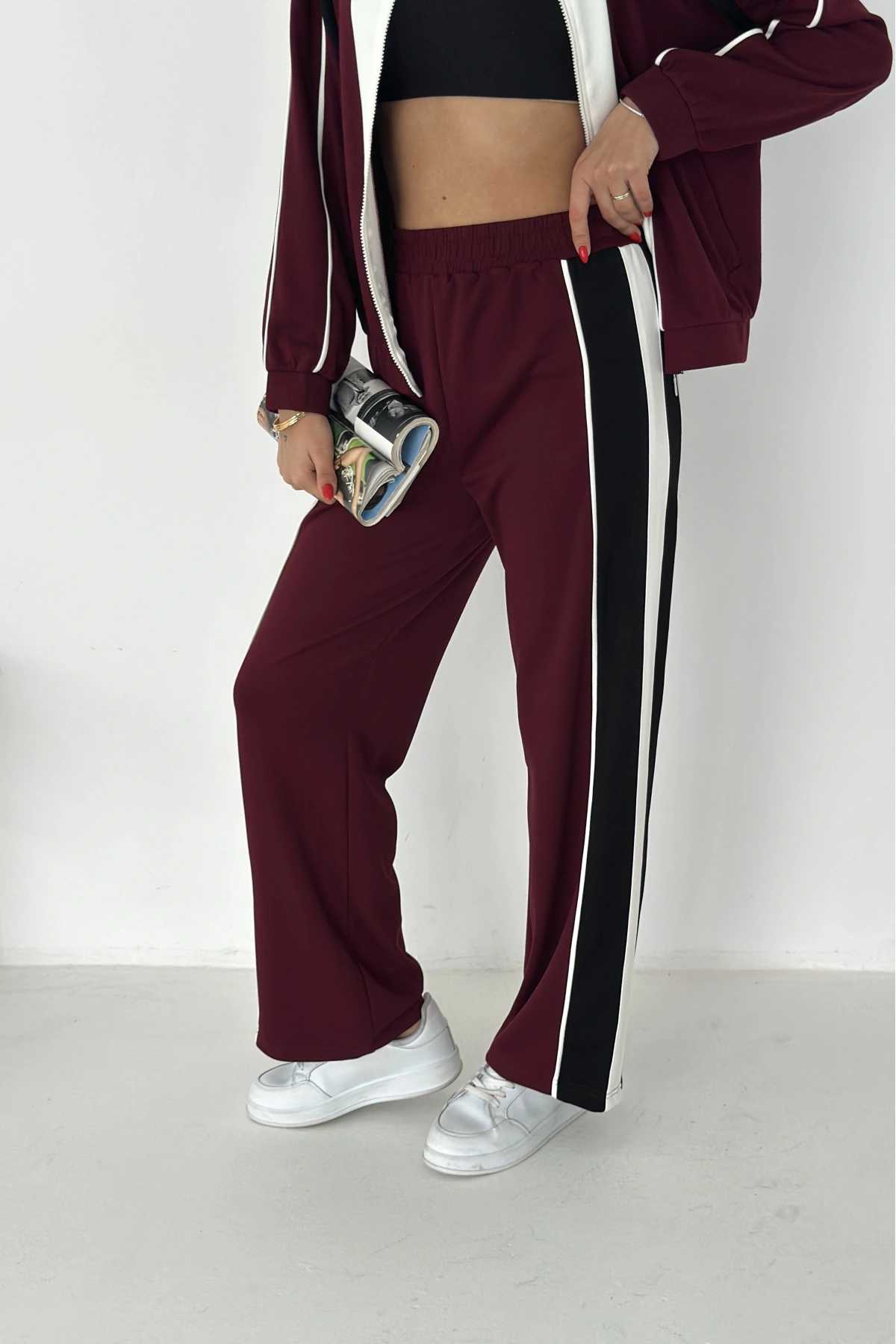 Garnili Fermuarlı Modal Takım