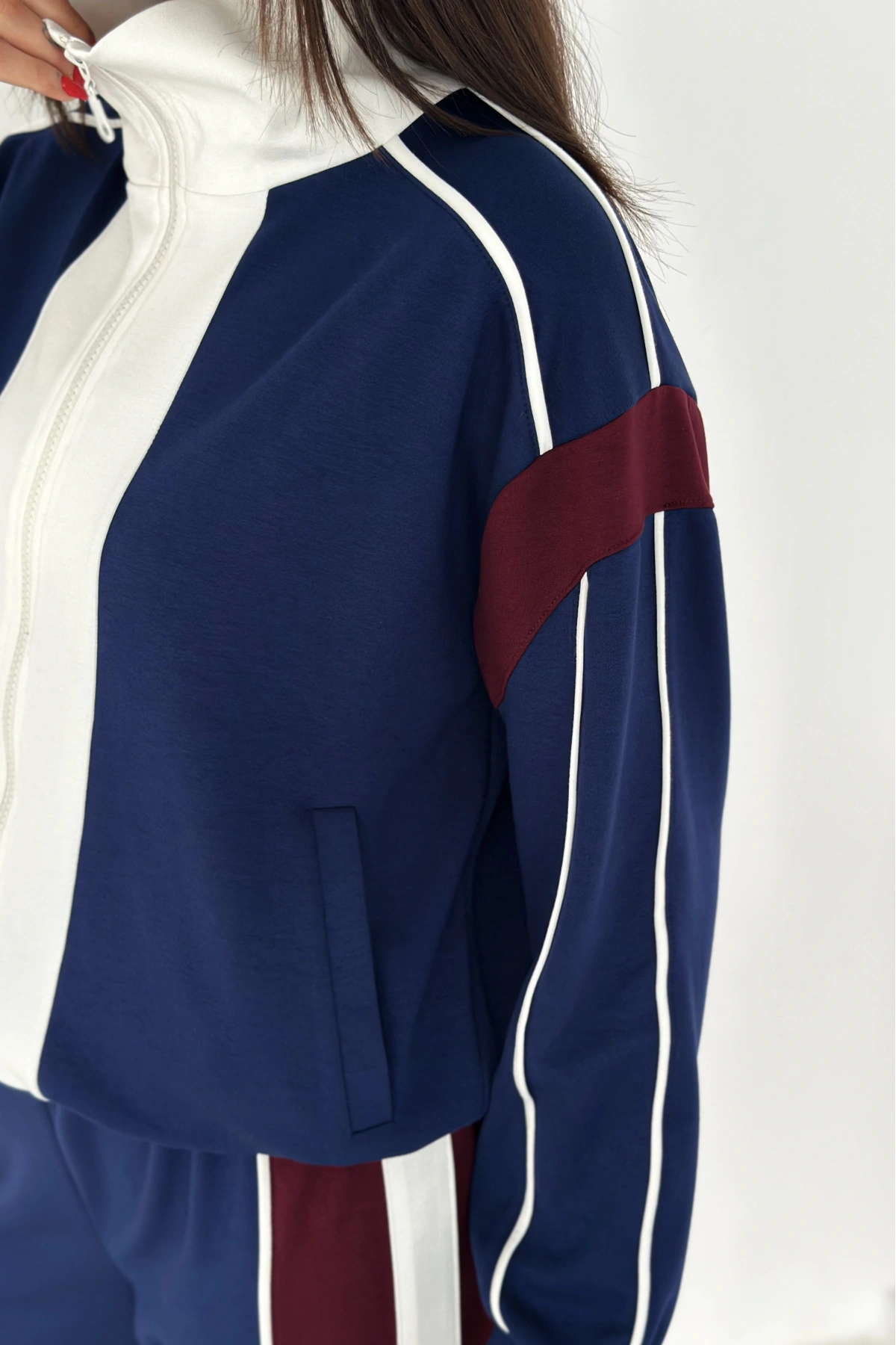 Garnili Fermuarlı Modal Takım