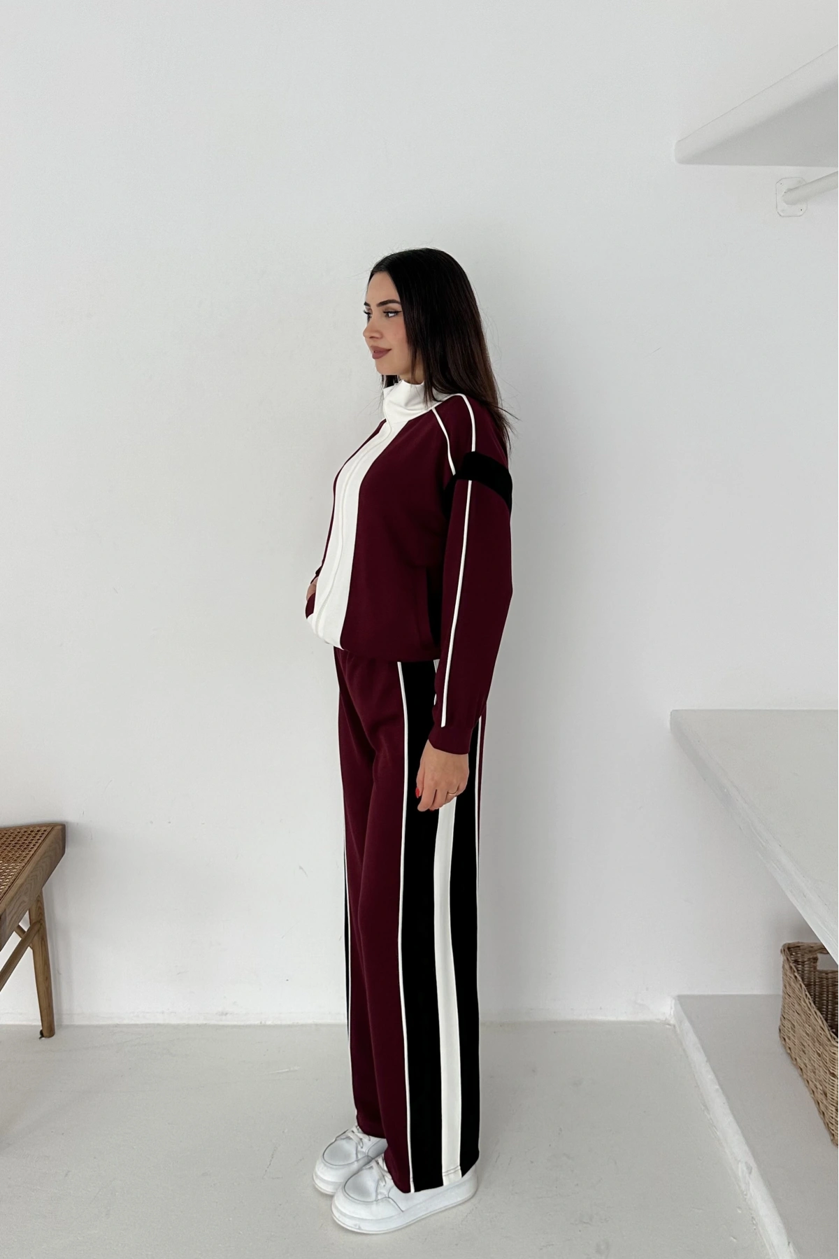 Garnili Fermuarlı Modal Takım