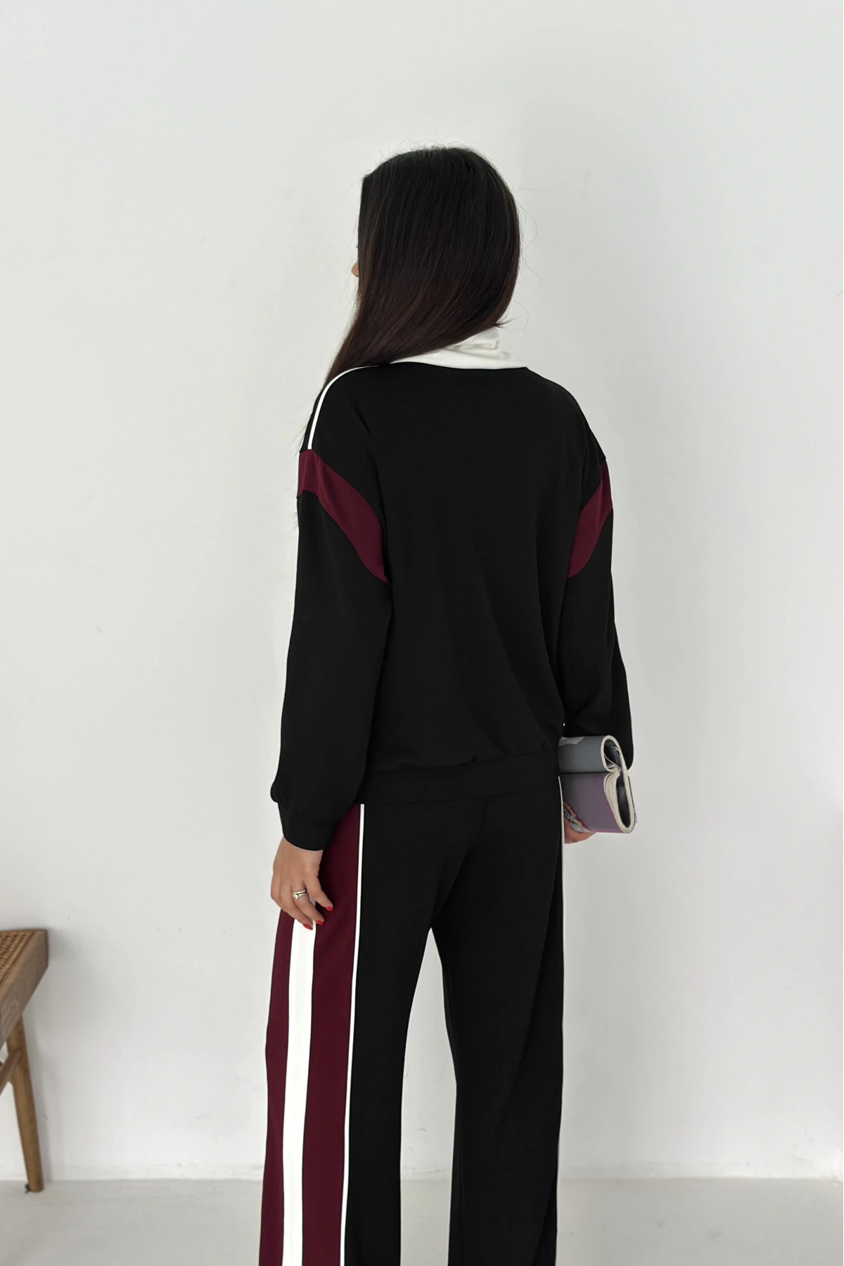 Garnili Fermuarlı Modal Takım