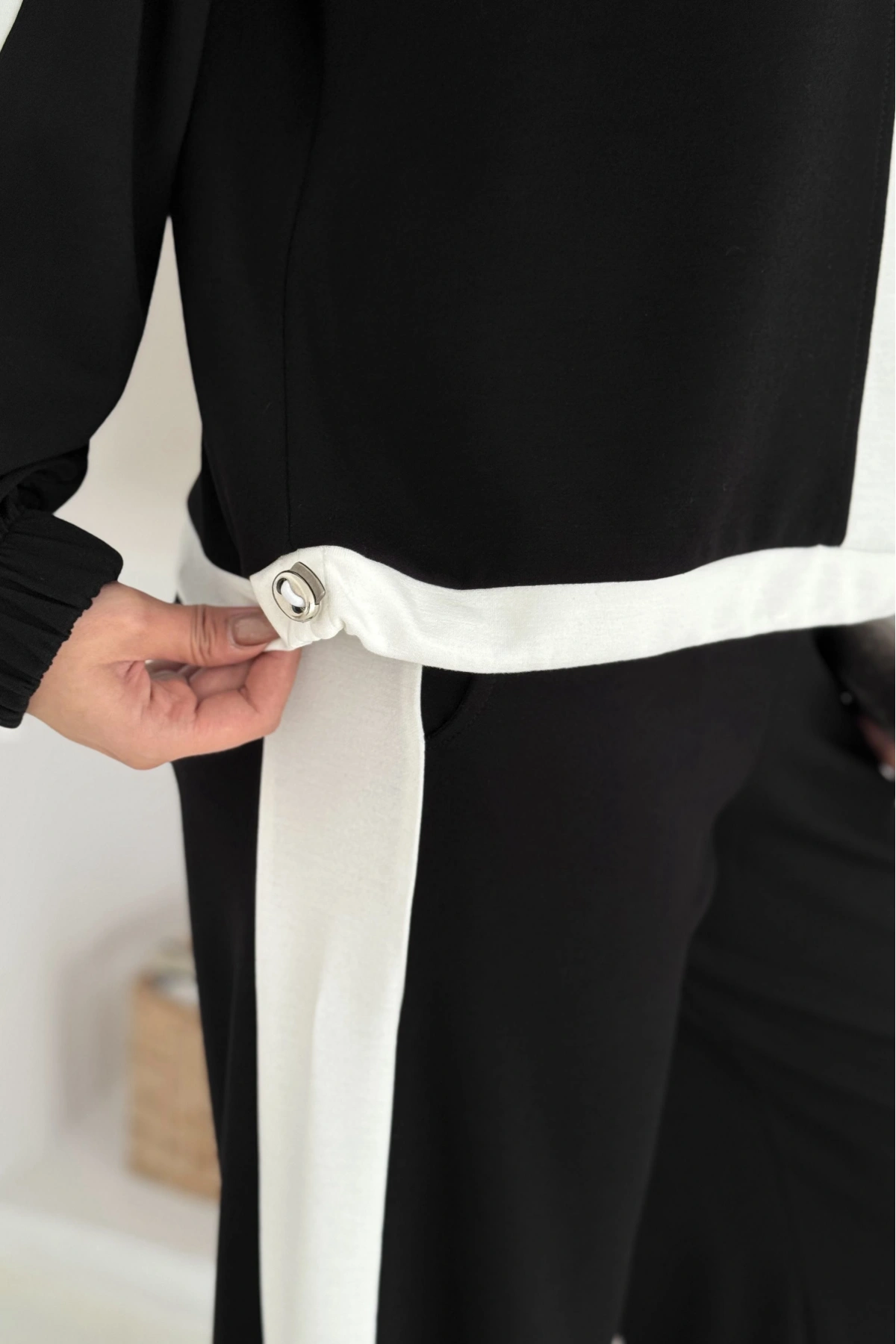 Garnili Yarım Fermuarlı Modal Takım