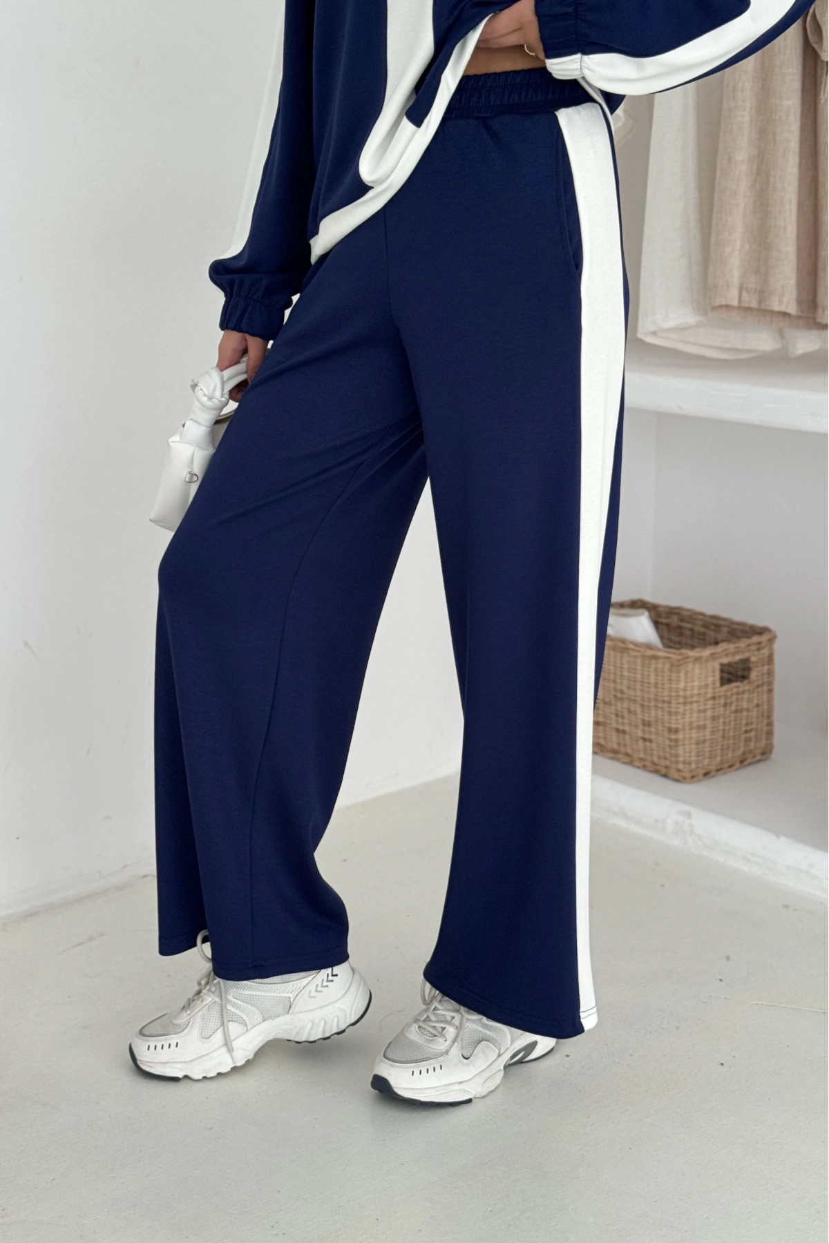 Garnili Yarım Fermuarlı Modal Takım