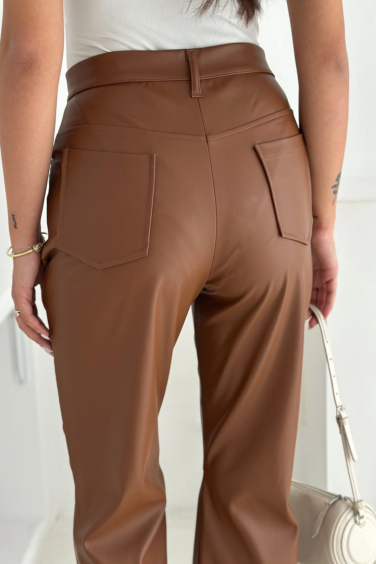 İçi Kadife Deri Pantolon