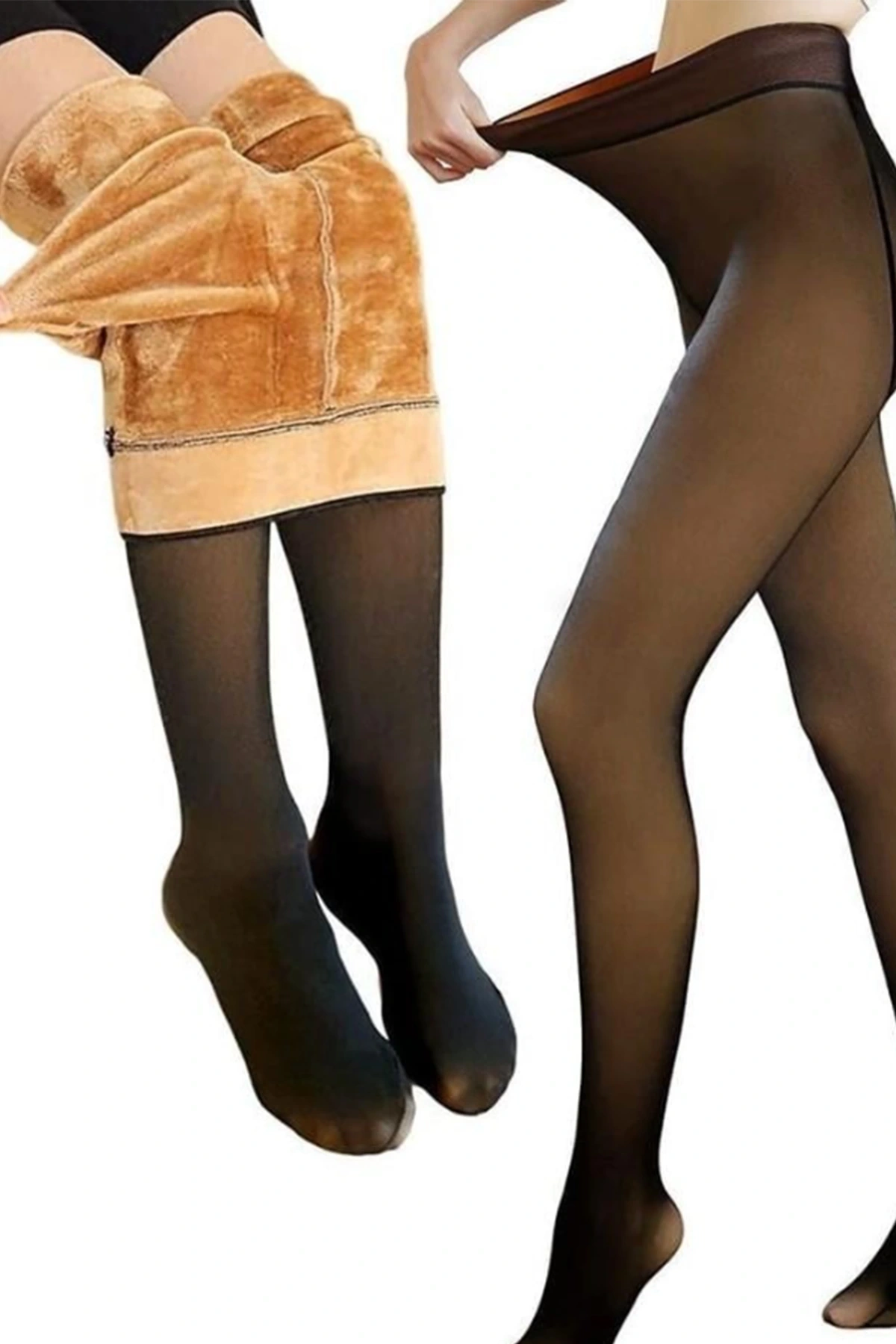 İçi Yumuşak Kürklü Termal Külotlu Çorap Tayt