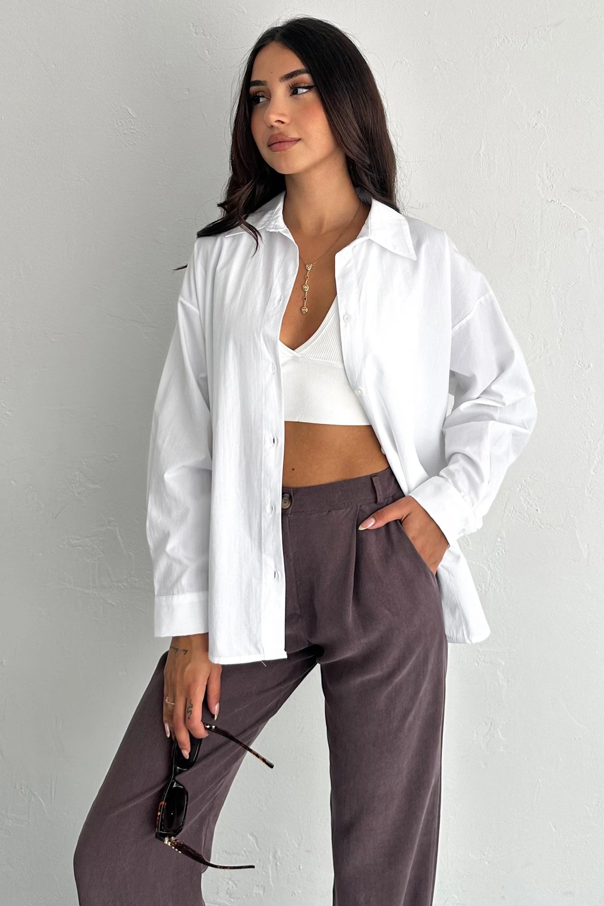 Pure Cloud Oversize Gömlek