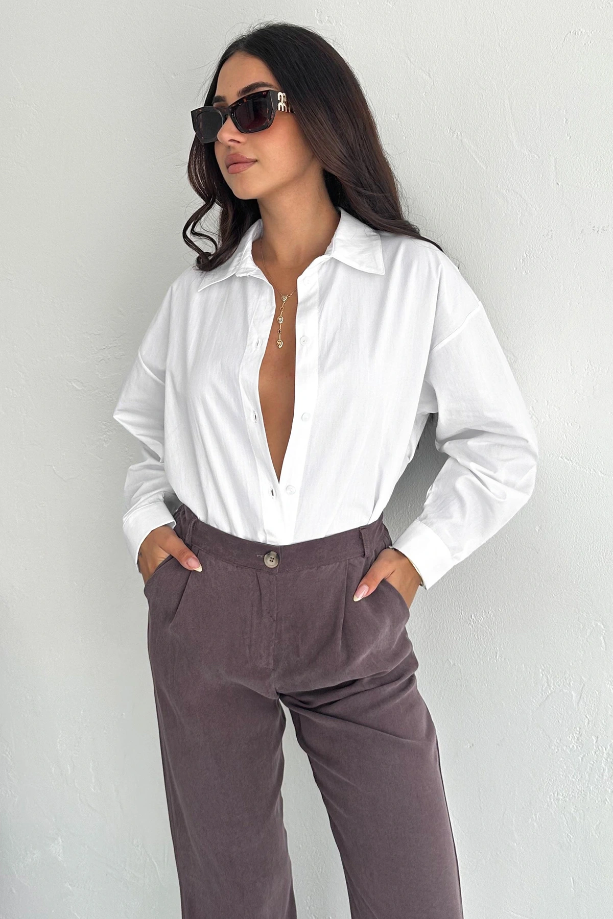 Pure Cloud Oversize Gömlek