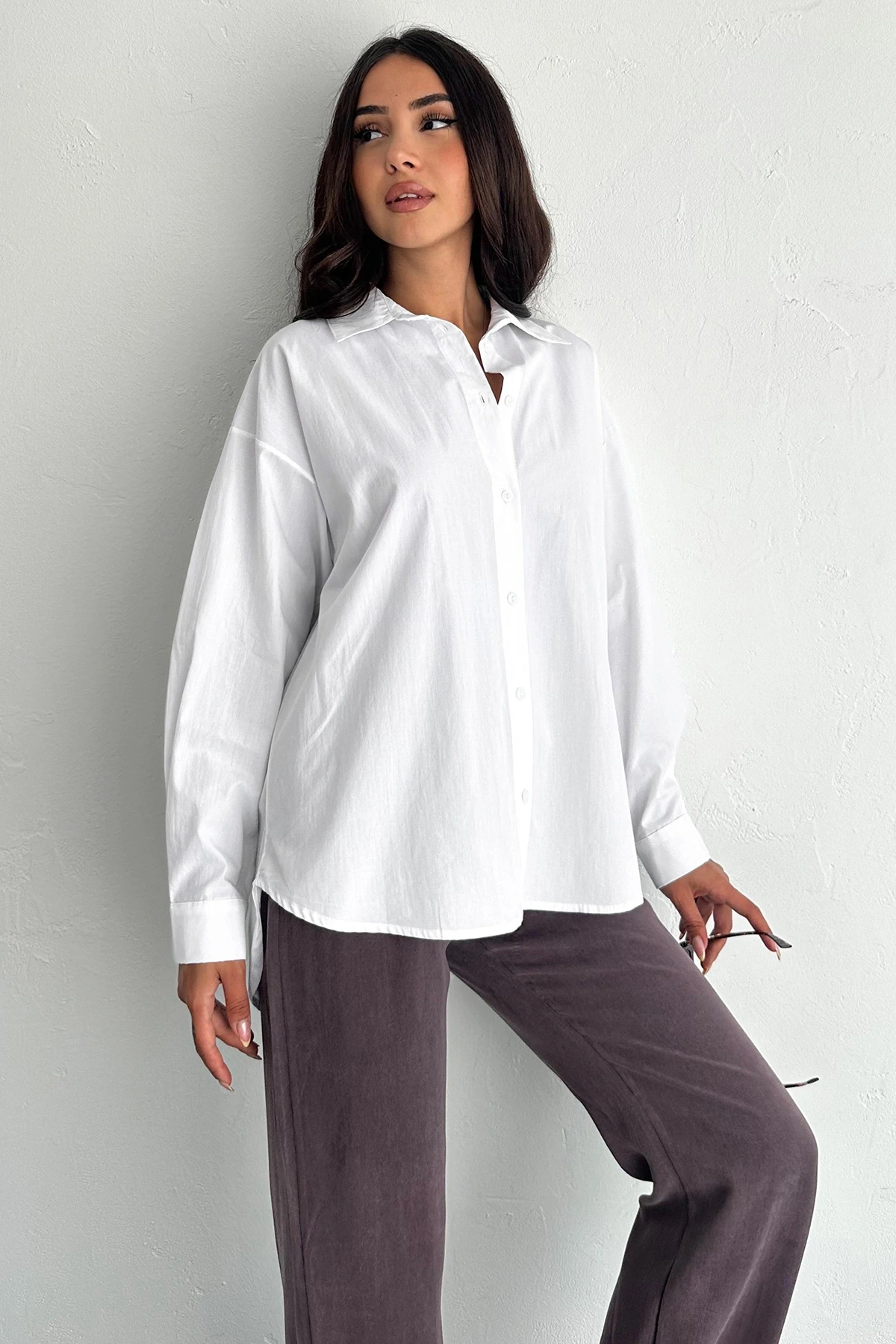 Pure Cloud Oversize Gömlek