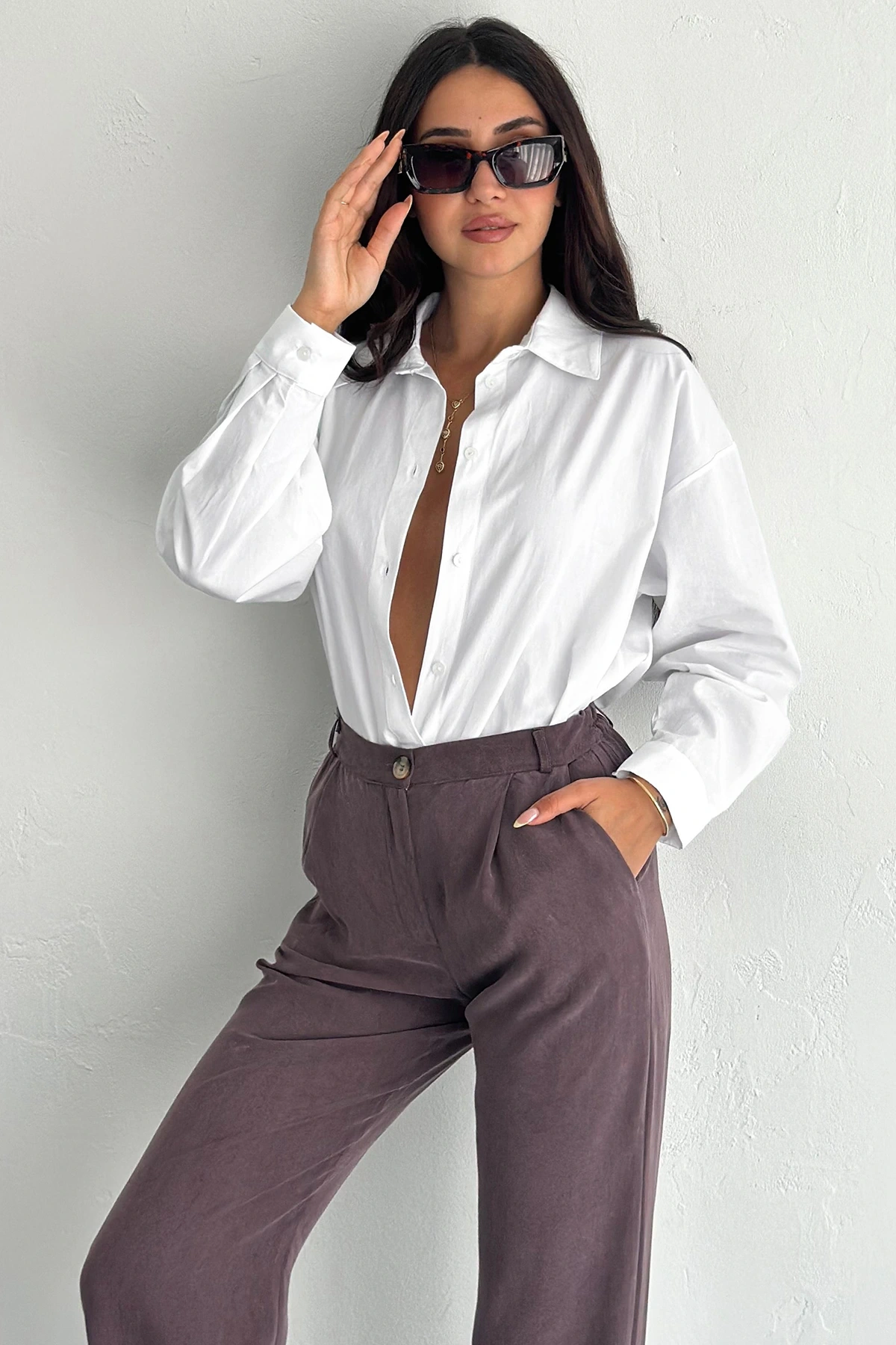 Pure Cloud Oversize Gömlek