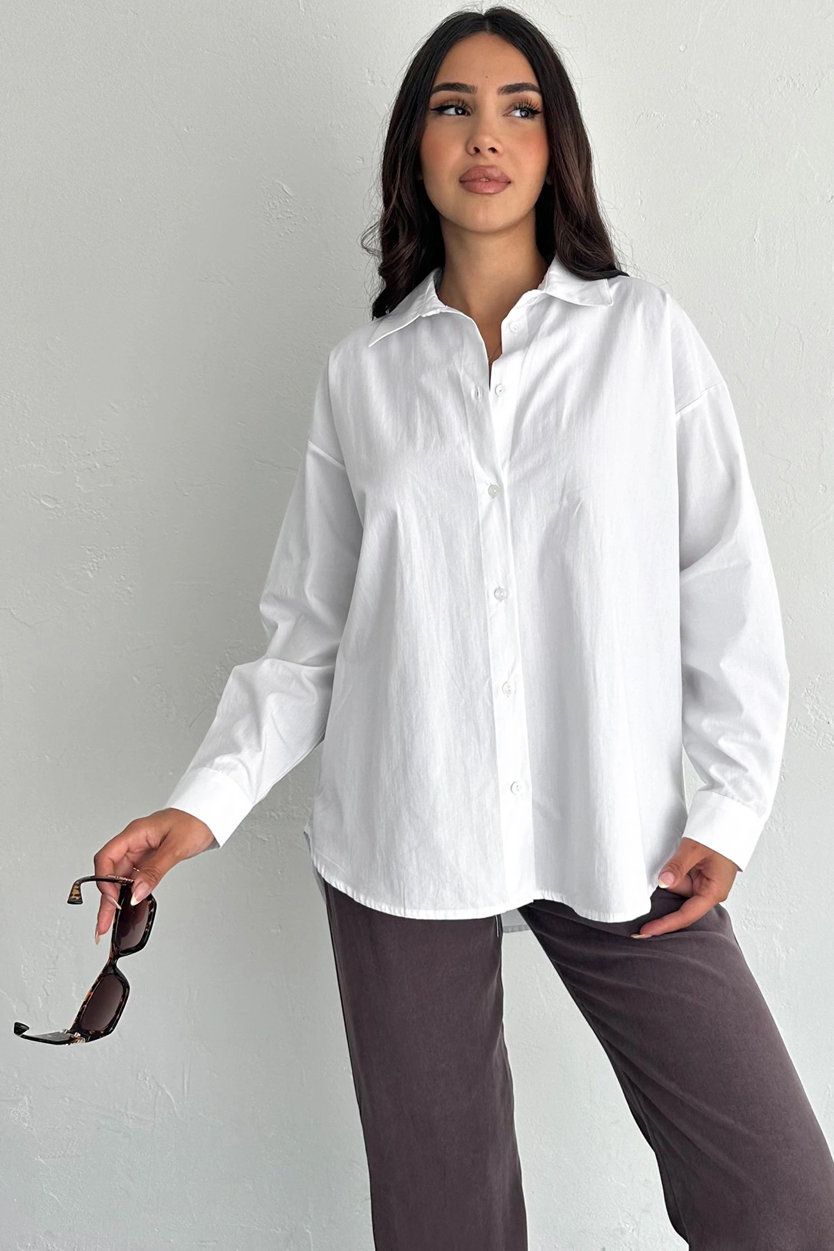 Pure Cloud Oversize Gömlek