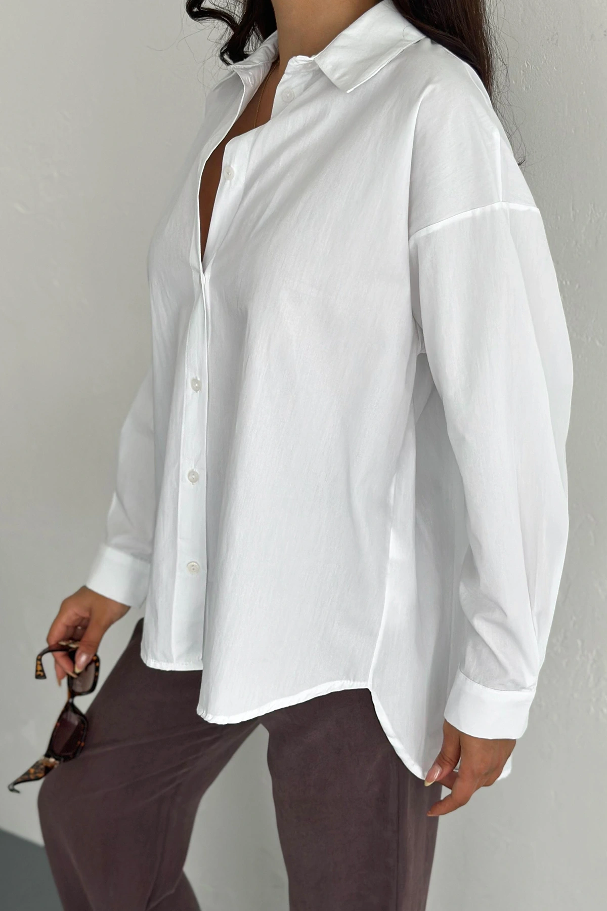 Pure Cloud Oversize Gömlek