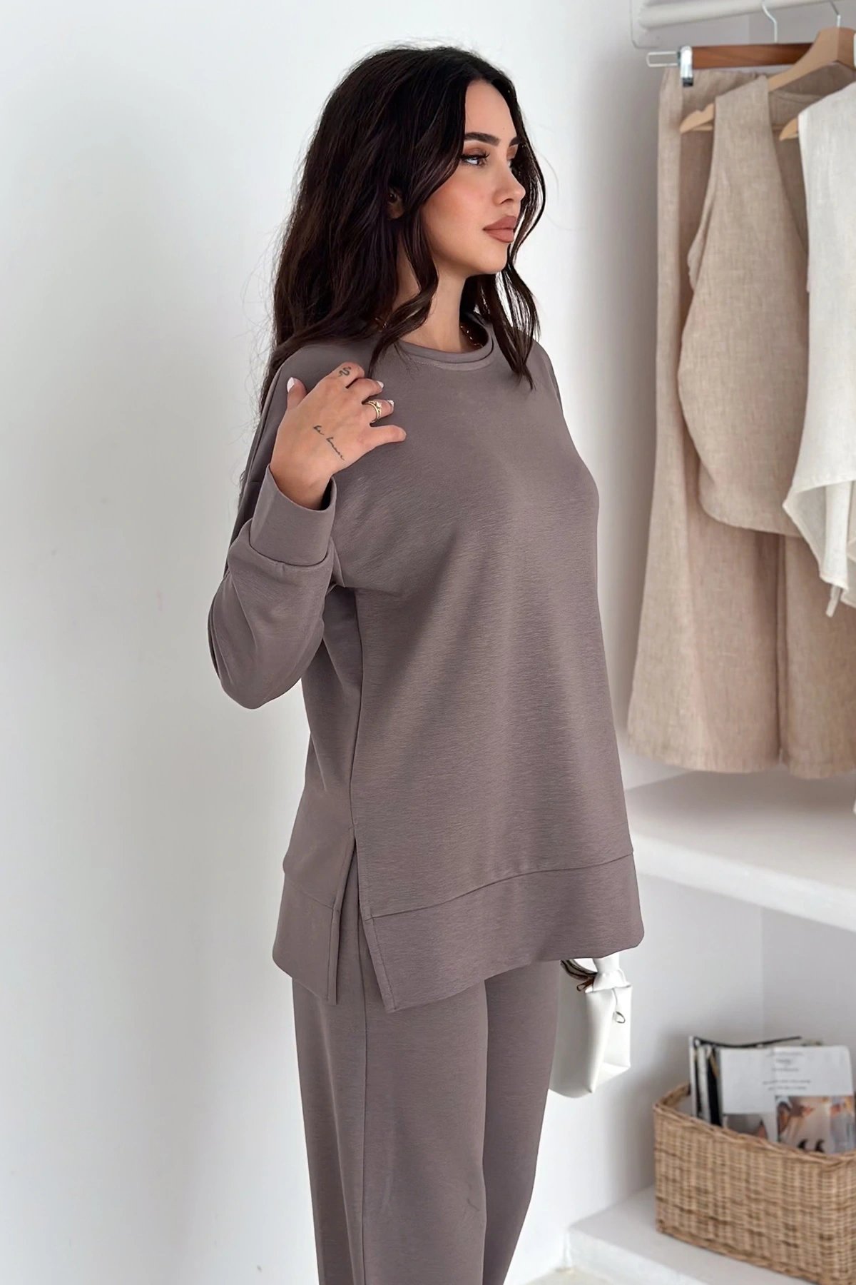 Yanı Yırtmaçlı Basic Modal Takım