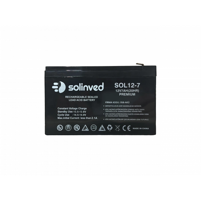 12V 7 AH Ups Ve Alarm Aküsü (Premium)