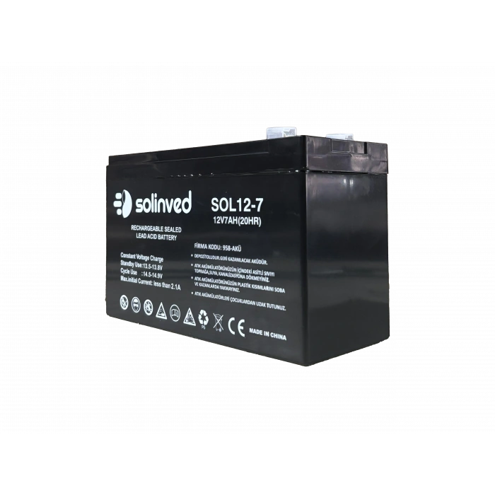 12V 7AH Ups Ve Alarm Aküsü